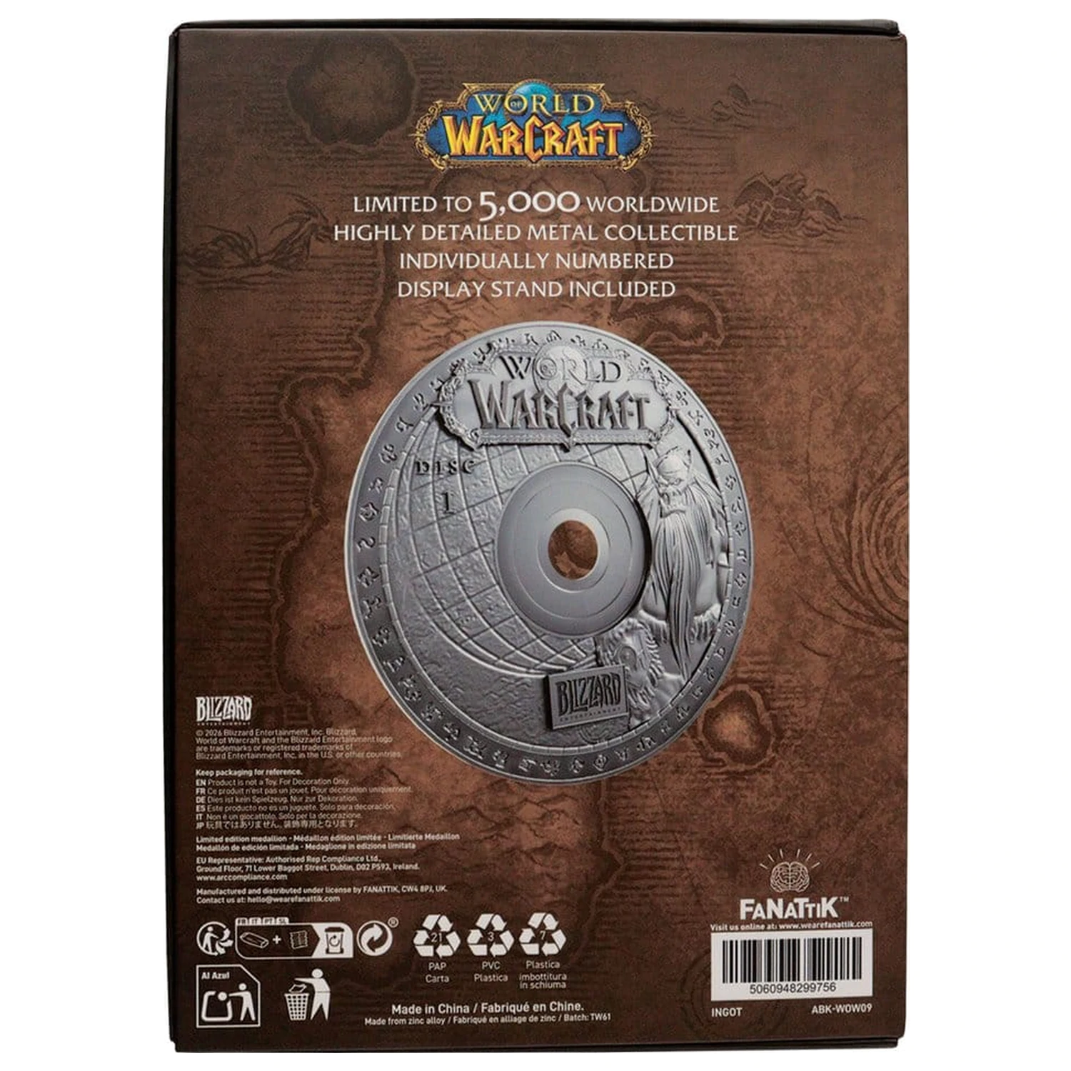 World of Warcraft Replika CD-ROM limitovaná edice 11 cm fotografii produktu