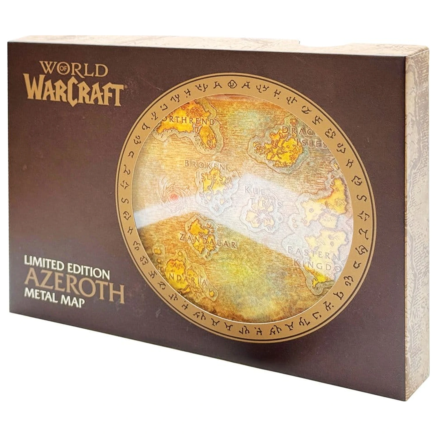World of Warcraft Replika kovová mapa Azerothu Limitovaná edice 12 x 18 cm fotografii produktu