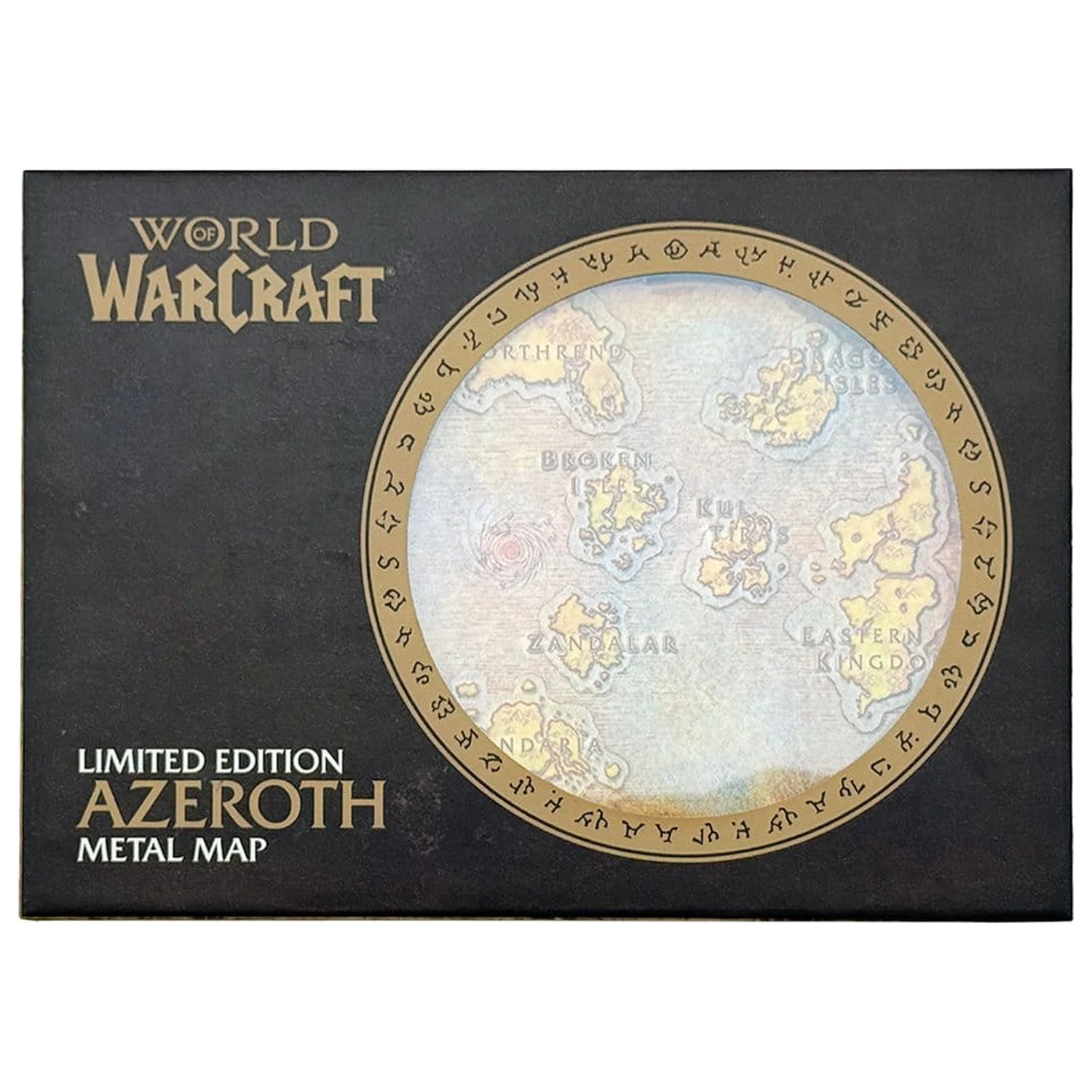 World of Warcraft Replika kovová mapa Azerothu Limitovaná edice 12 x 18 cm fotografii produktu