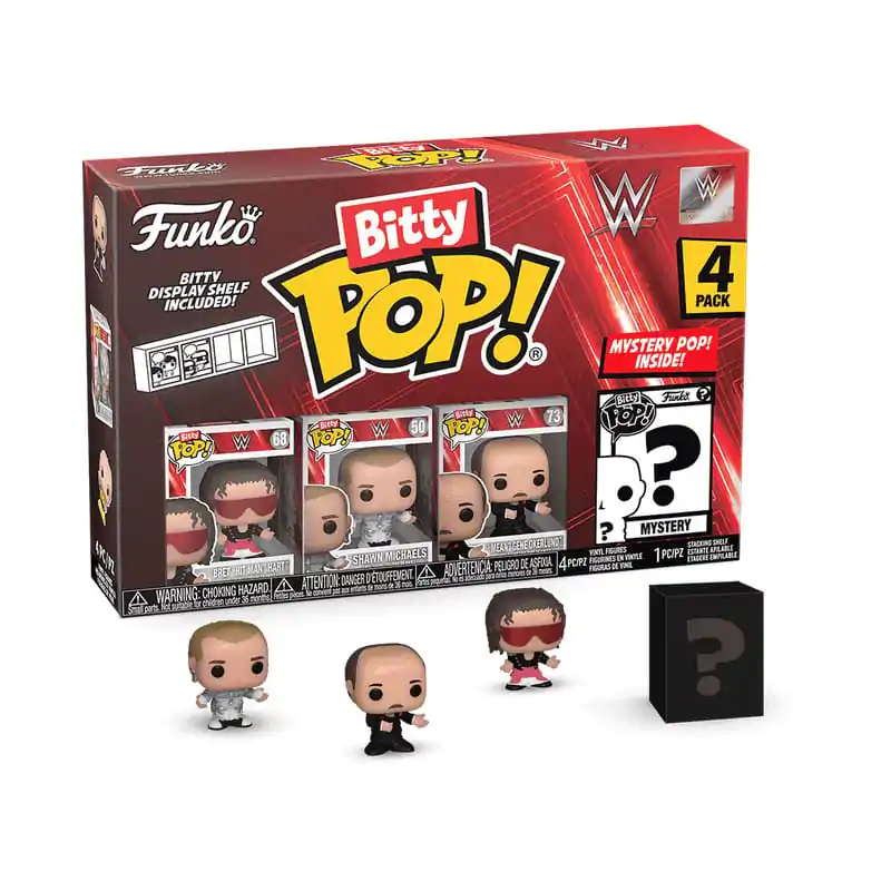 WWE Bitty Funko POP! Vinylová figurka 4-Pack Bret Hart 2,5 cm fotografii produktu