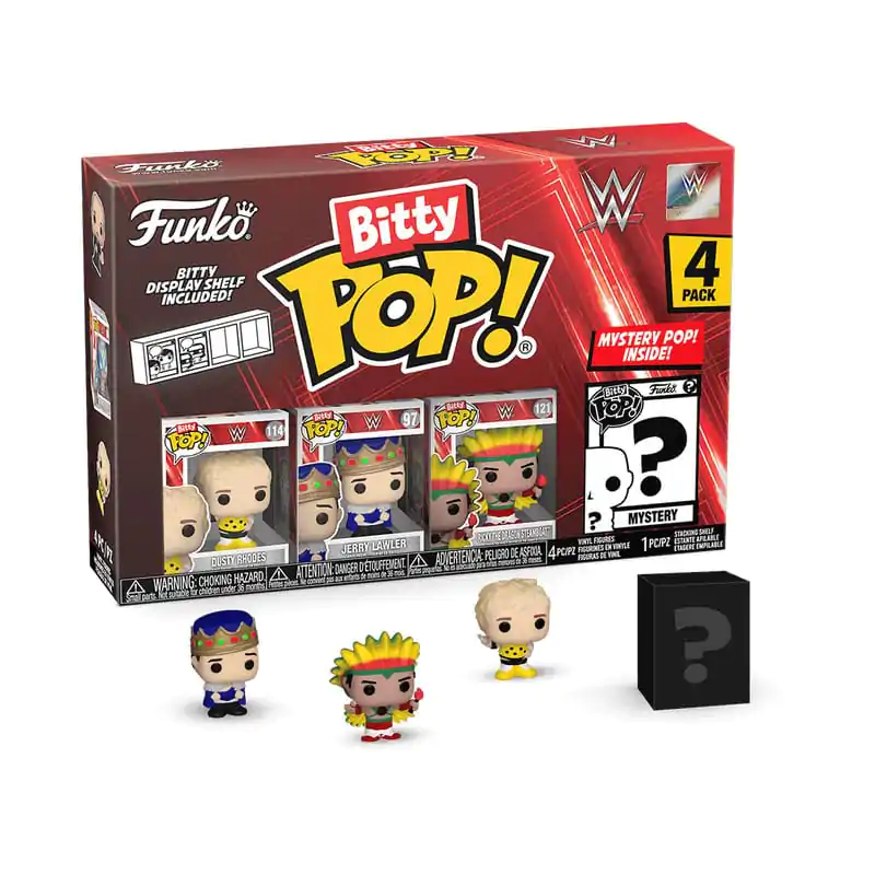 WWE Bitty Funko POP! Vinylová figurka 4-balení Dusty Rhodes 2,5 cm fotografii produktu