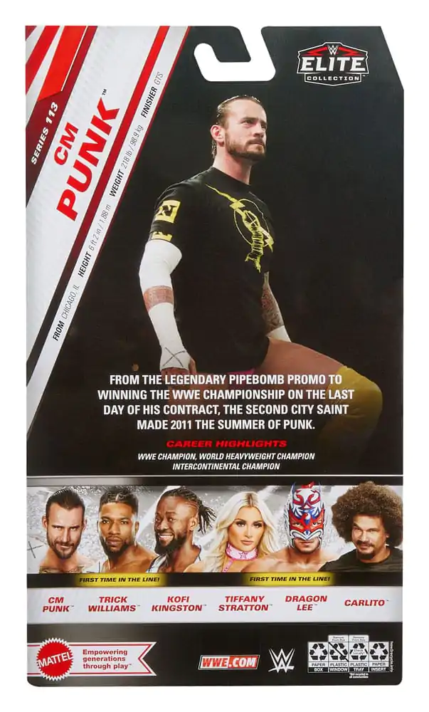 WWE Elite Collection akční figurka CM Punk 15 cm fotografii produktu
