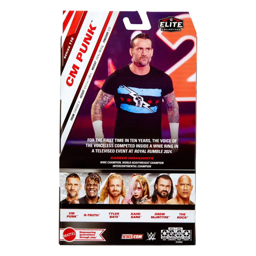 WWE Elite Collection Akční figurka CM Punk 15 cm fotografii produktu