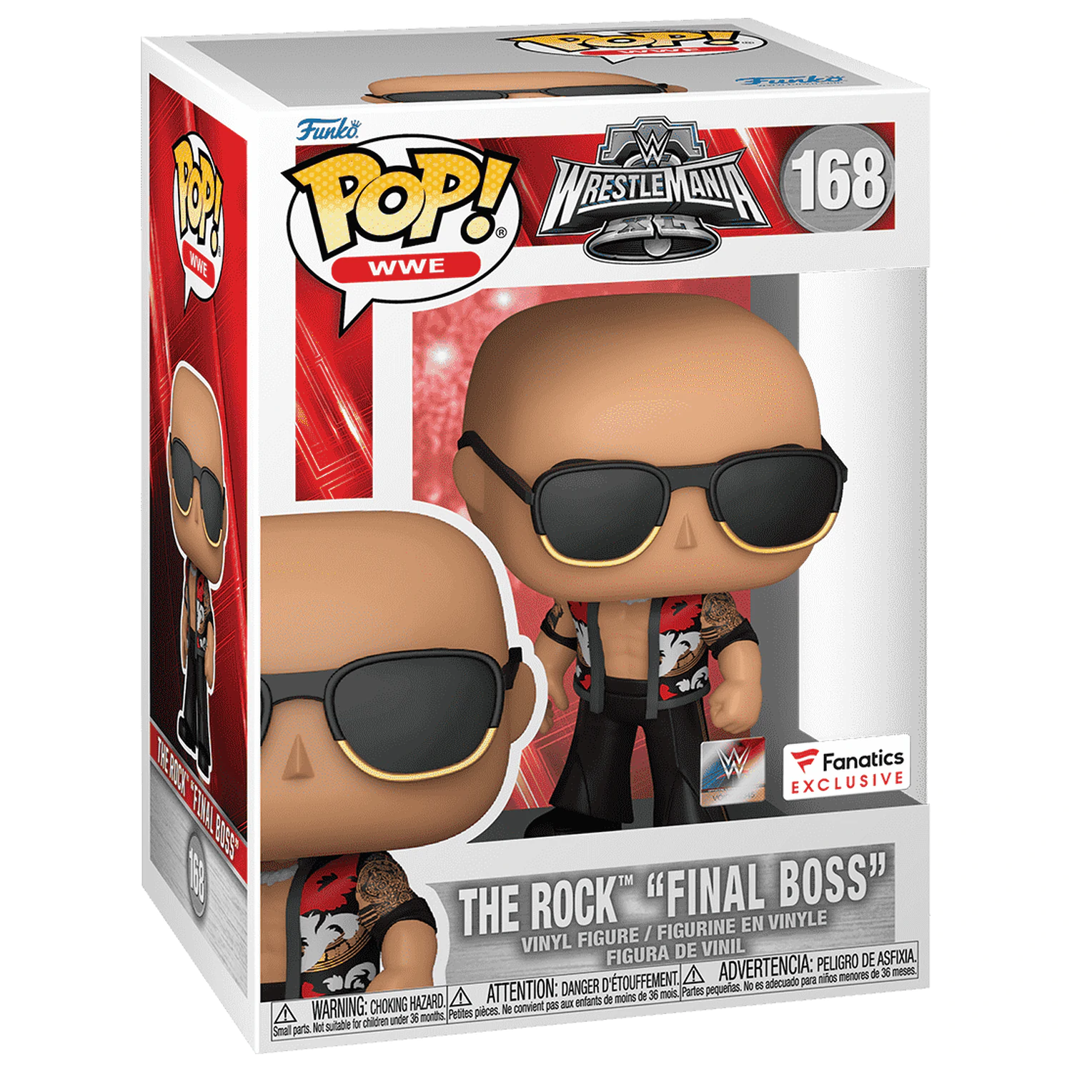 WWE Funko POP! Vinylová figurka The Rock- Final Boss (WrestleMania 40) 9 cm fotografii produktu