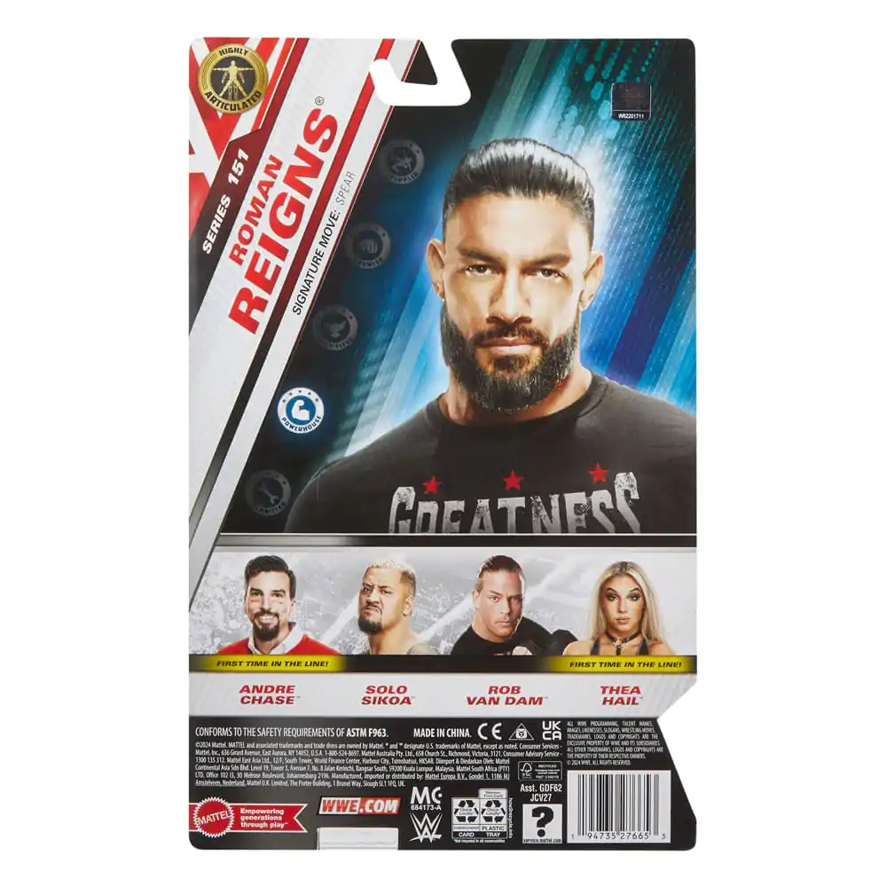 WWE Main Event Series akční figurka Roman Reigns 15 cm fotografii produktu