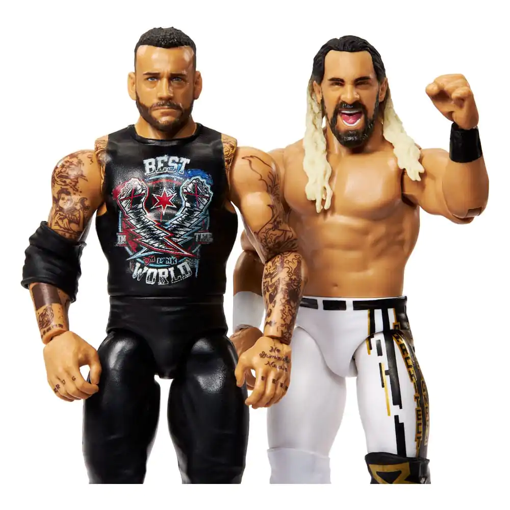 WWE Main Event Showdown Akční figurky CM Punk vs Seth "Freakin" Rollins 2-Pack 15 cm fotografii produktu