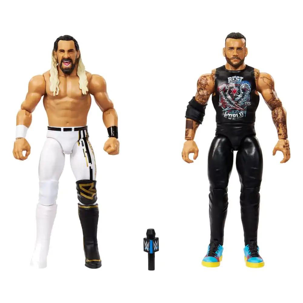 WWE Main Event Showdown Akční figurky CM Punk vs Seth "Freakin" Rollins 2-Pack 15 cm fotografii produktu