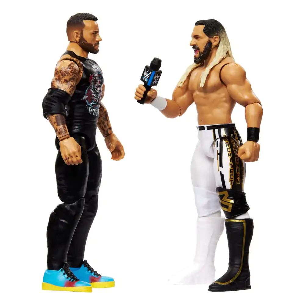 WWE Main Event Showdown Akční figurky CM Punk vs Seth "Freakin" Rollins 2-Pack 15 cm fotografii produktu