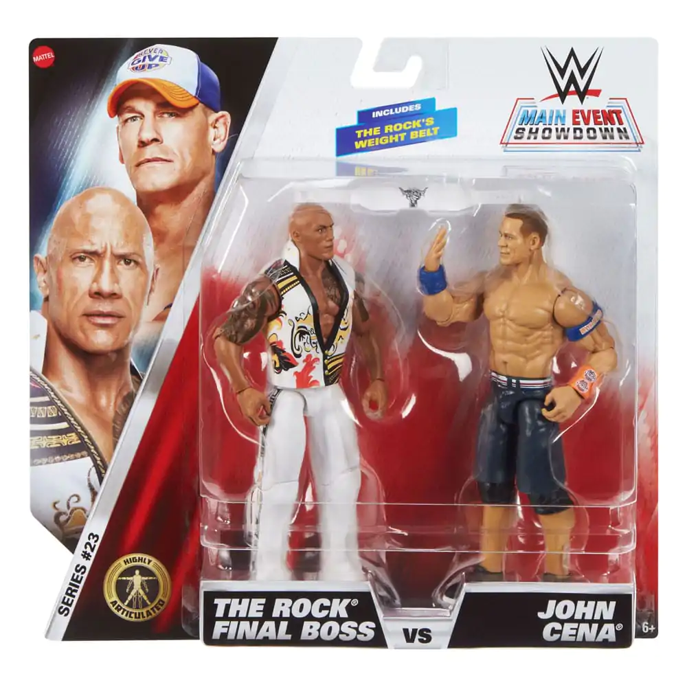WWE Main Event Showdown Akční figurky The Rock Final Boss vs John Cena 2-balení 15 cm fotografii produktu