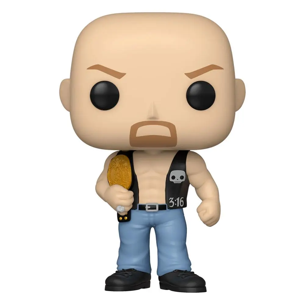 WWE POP! Vinylová figurka SC Steve Austin s pásem 9 cm fotografii produktu