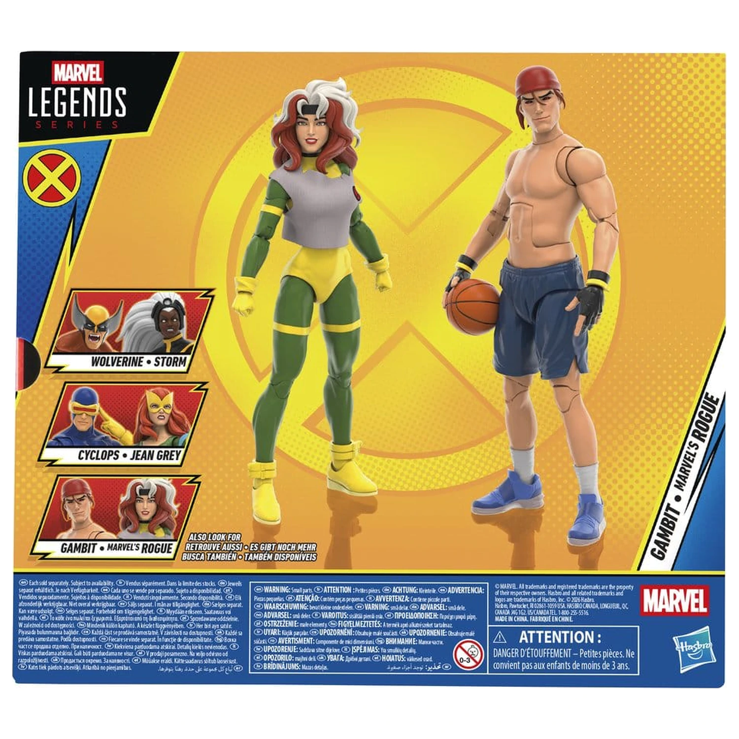 X-Men '97 Marvel Legends akční figurky balení po 2 Gambit & Marvel's Rogue 15 cm fotografii produktu