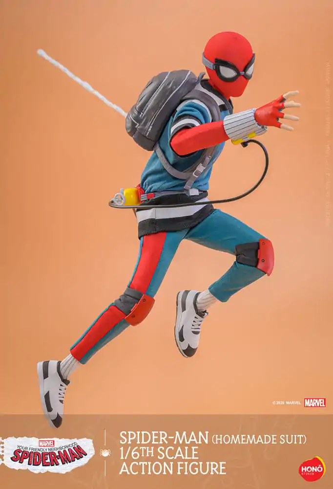 Tvář tvůj přátelský soused Spider-Man akční figurka 1/6 Spider-Man (Homemade Suit) 29 cm fotografii produktu