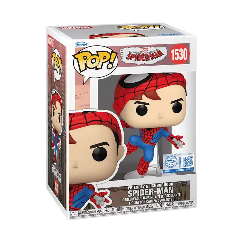 Your Friendly Neighborhood Spider-Man Funko POP! Vinylová Figurka Spider-Man (bez masky) *Exkluzivní Verze* 9 cm fotografii produktu