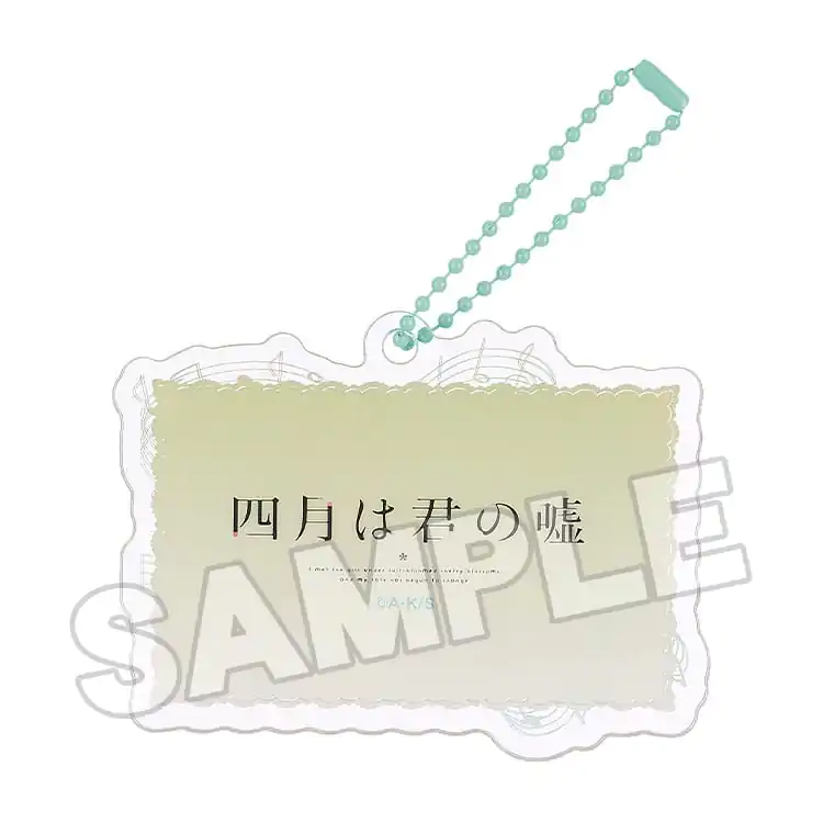 Your Lie in April Akrylová Klíčenka Anime Scéna C 8 cm fotografii produktu