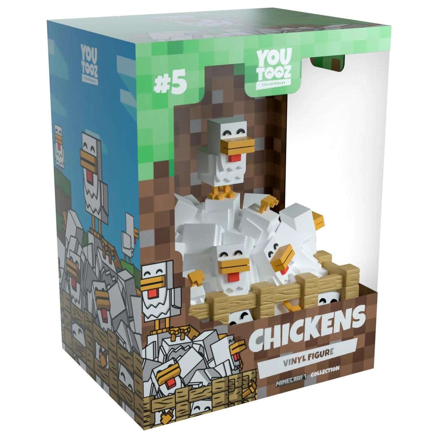 Minecraft Chickens figurka 9 cm fotografii produktu