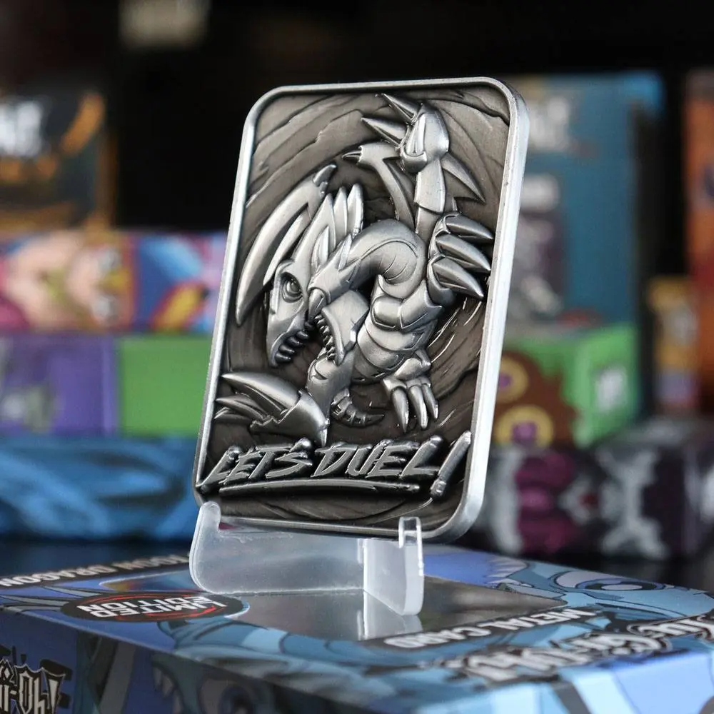 Yu-Gi-Oh! replika karta Blue Eyes Toon Dragon limitovaná edice fotografii produktu