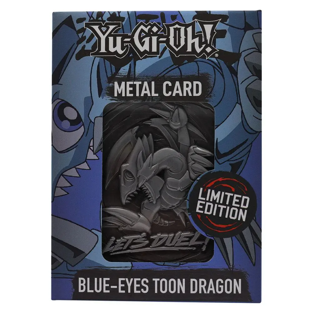 Yu-Gi-Oh! replika karta Blue Eyes Toon Dragon limitovaná edice fotografii produktu