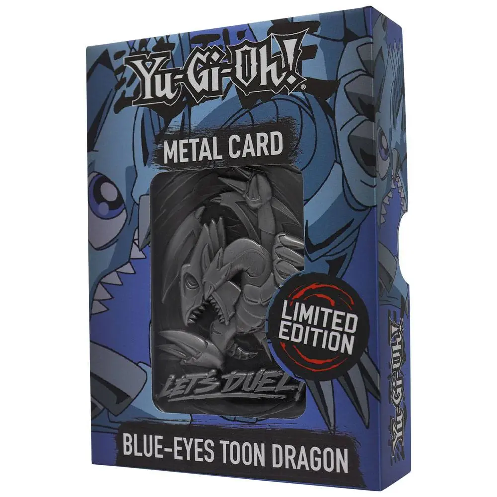 Yu-Gi-Oh! replika karta Blue Eyes Toon Dragon limitovaná edice fotografii produktu