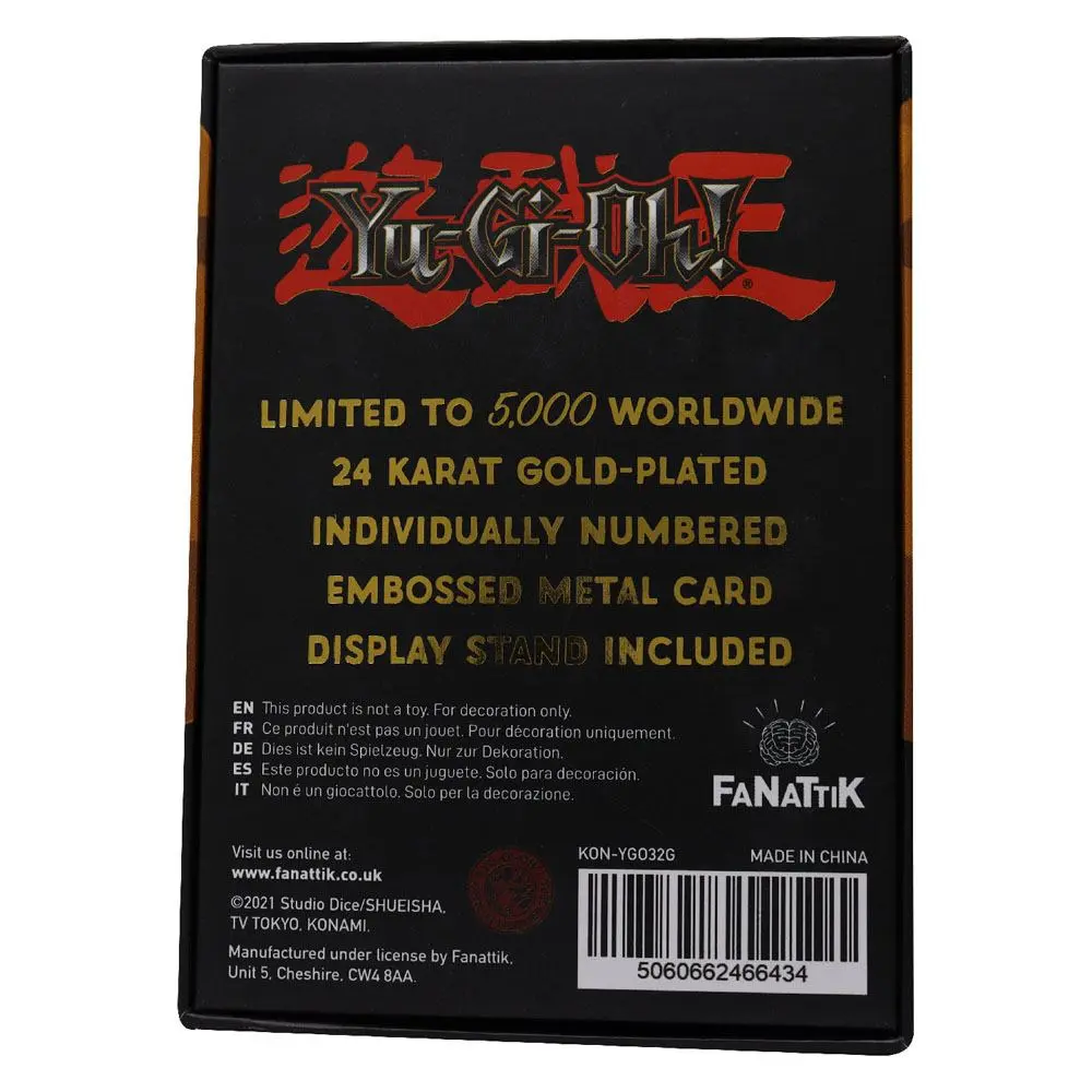 Yu-Gi-Oh! Replika karta Marshmallon (pozlacená) fotografii produktu