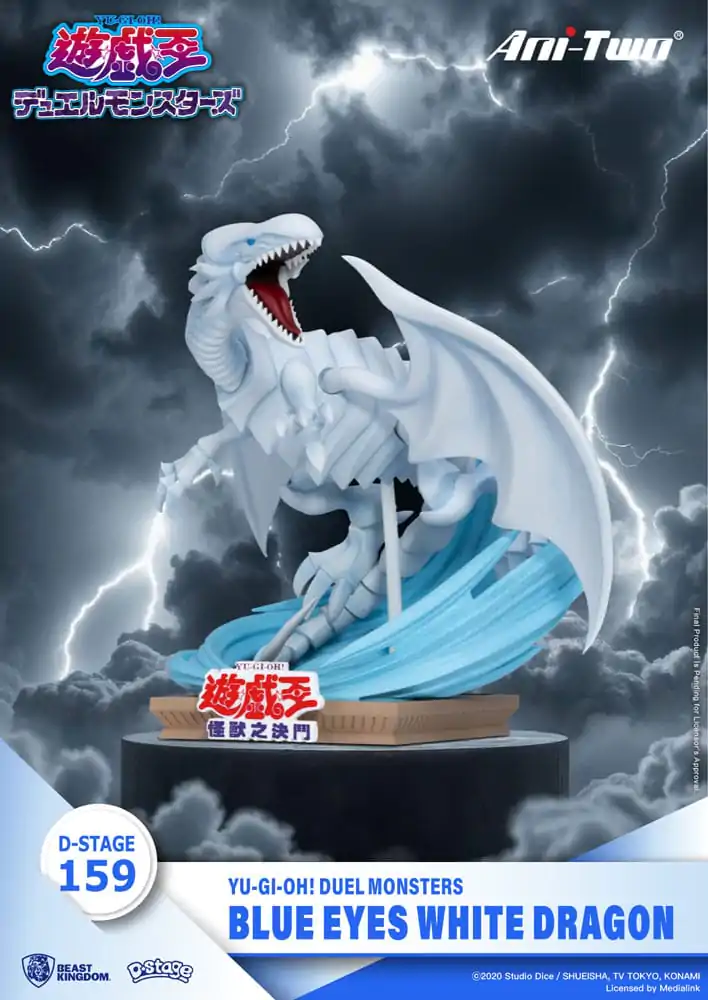 Yu-Gi-Oh! Duel Monsters D-Stage PVC Diorama Blue Eyes White Dragon 15 cm fotografii produktu