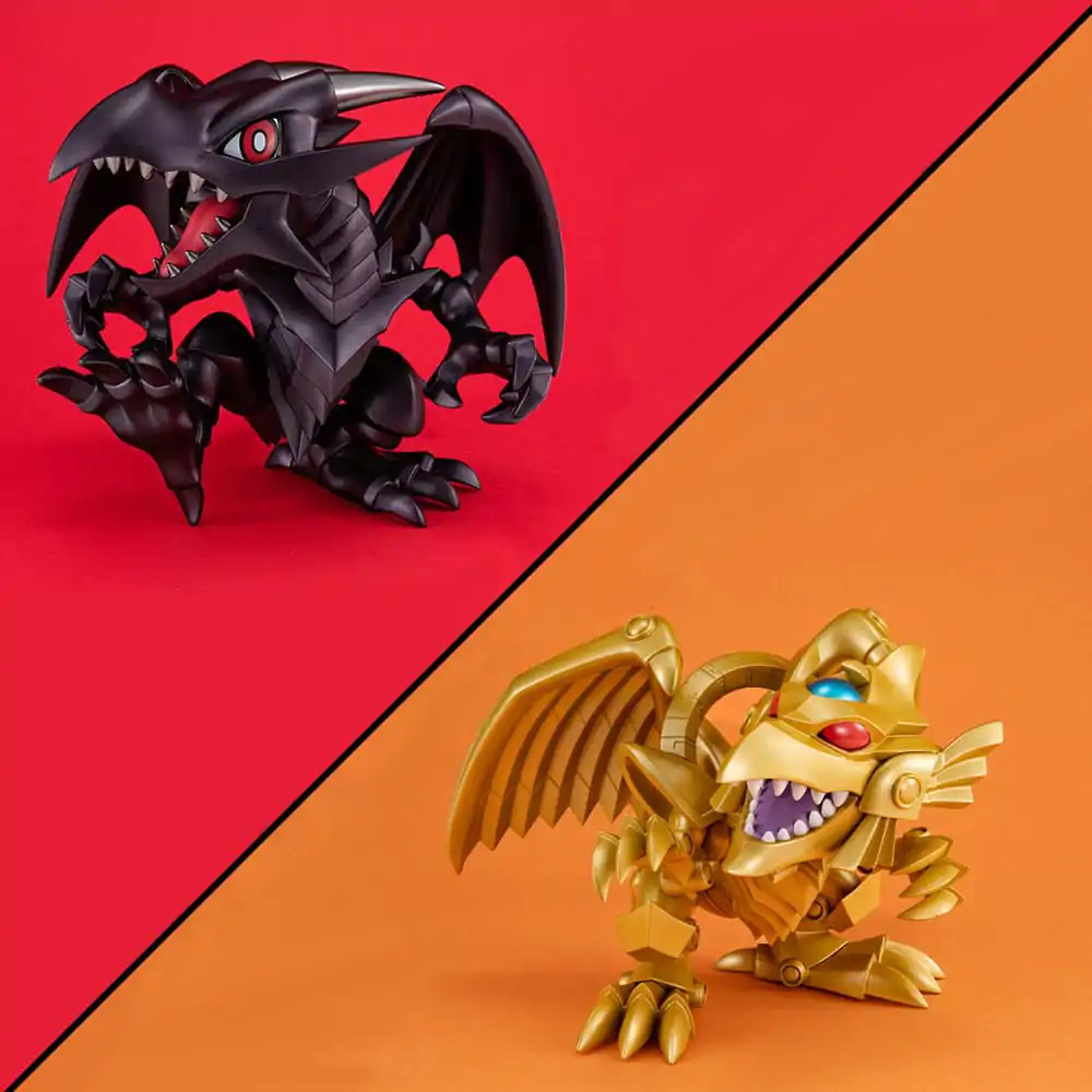 Yu-Gi-Oh! Duel Monsters Megatoon PVC Socha Red Eyes Black Dragon & The Winged Dragon of Ra 13 cm (s dárkem) fotografii produktu