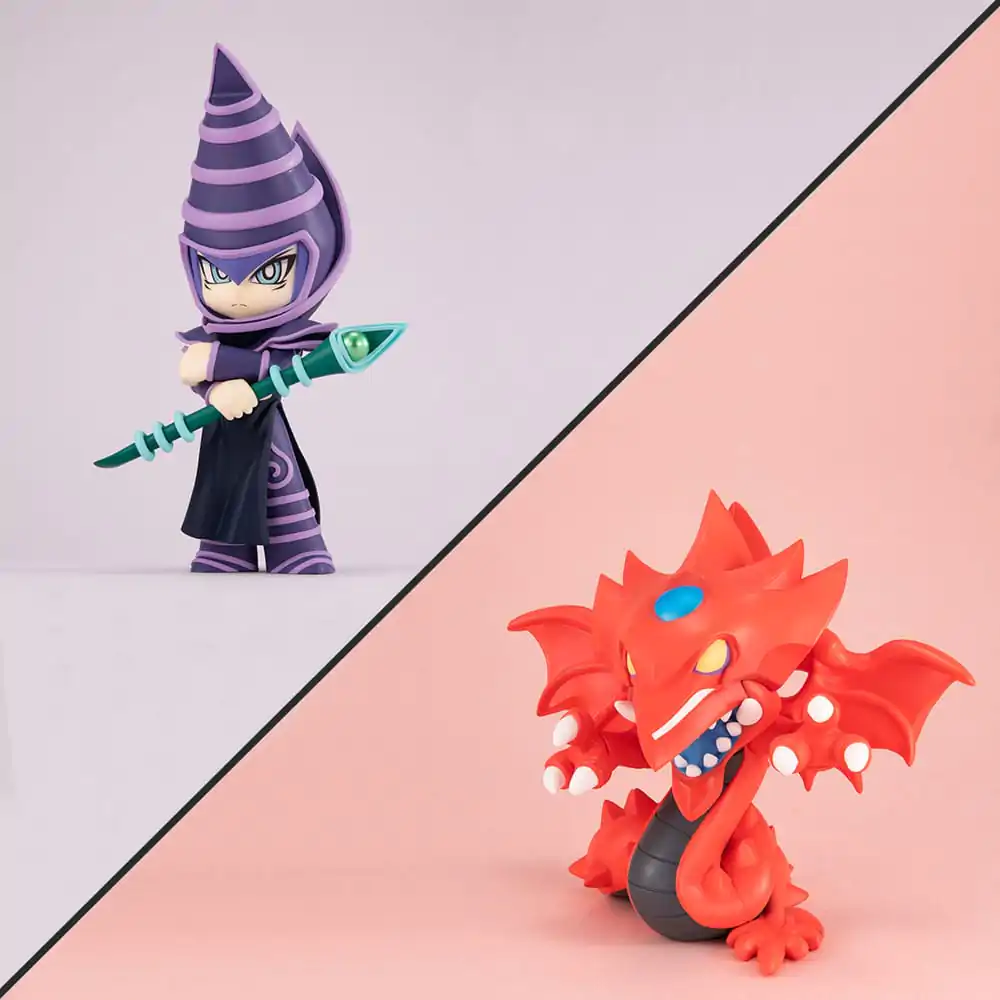 Yu-Gi-Oh! Duel Monsters Megatoon PVC socha Slifer the Sky Dragon & Dark Magician (s dárkem) fotografii produktu