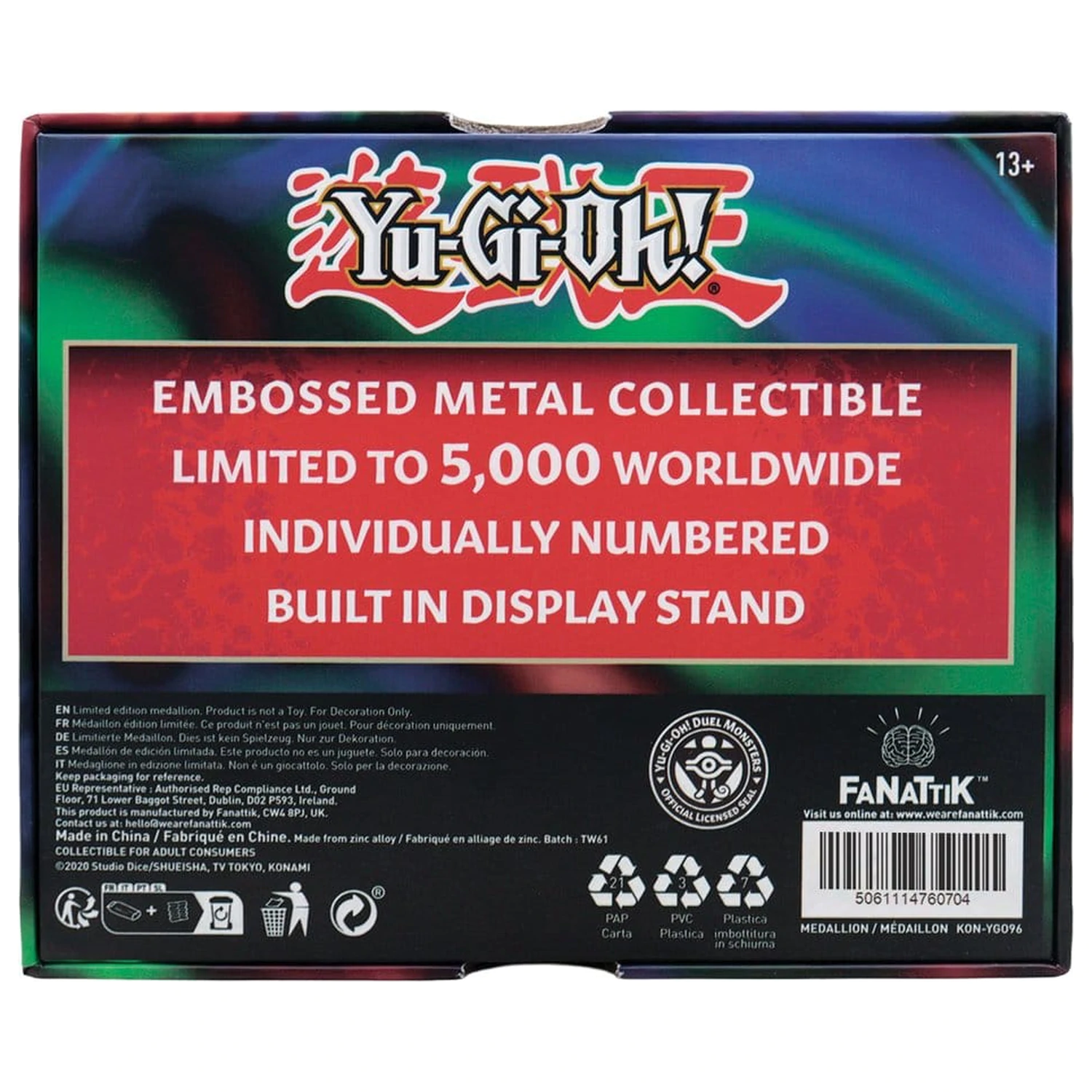 Yu-Gi-Oh! Medailon Exodia Head Limitovaná edice fotografii produktu