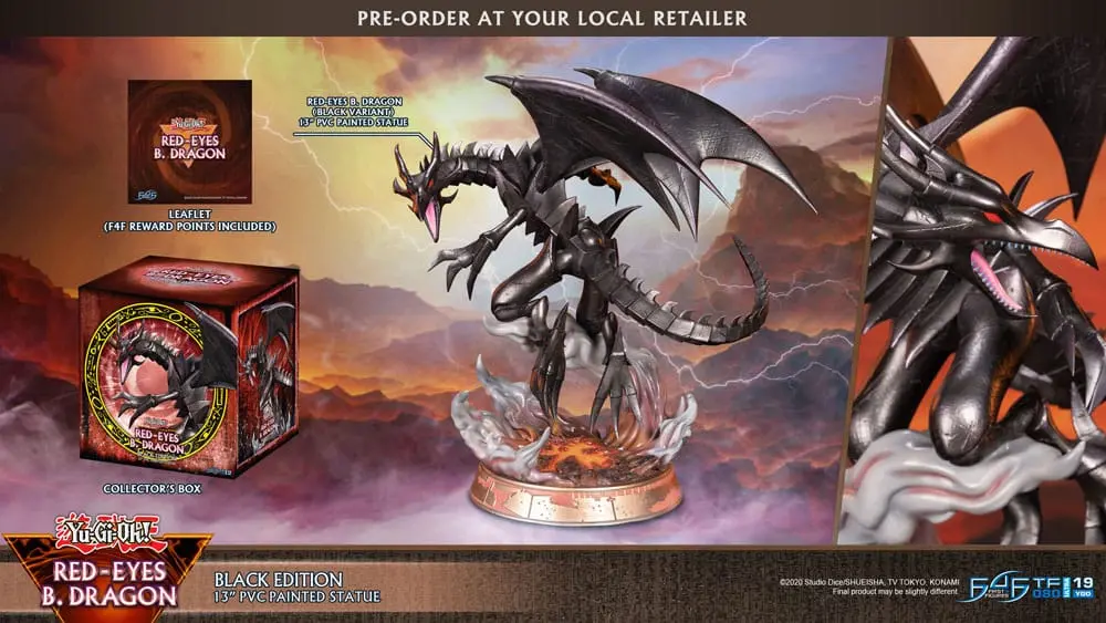 Yu-Gi-Oh! PVC Socha Red-Eyes B. Dragon Black Colour 33 cm fotografii produktu