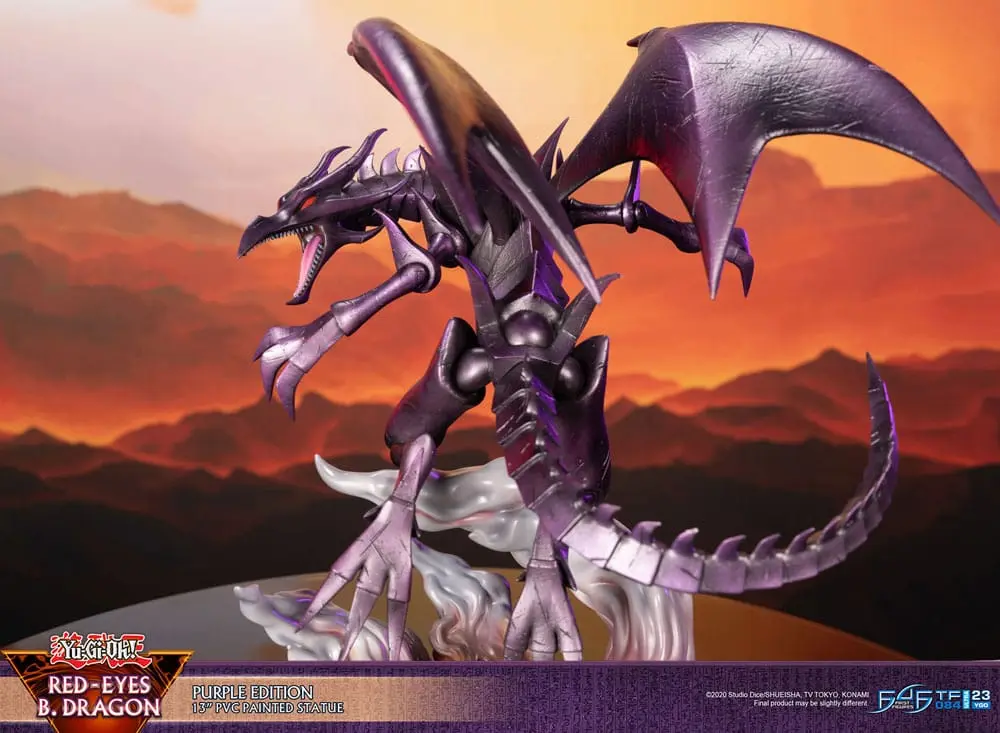 Yu-Gi-Oh! PVC socha Red-Eyes B. Dragon fialová barva 33 cm fotografii produktu