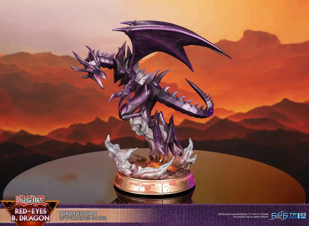 Yu-Gi-Oh! PVC socha Red-Eyes B. Dragon fialová barva 33 cm fotografii produktu