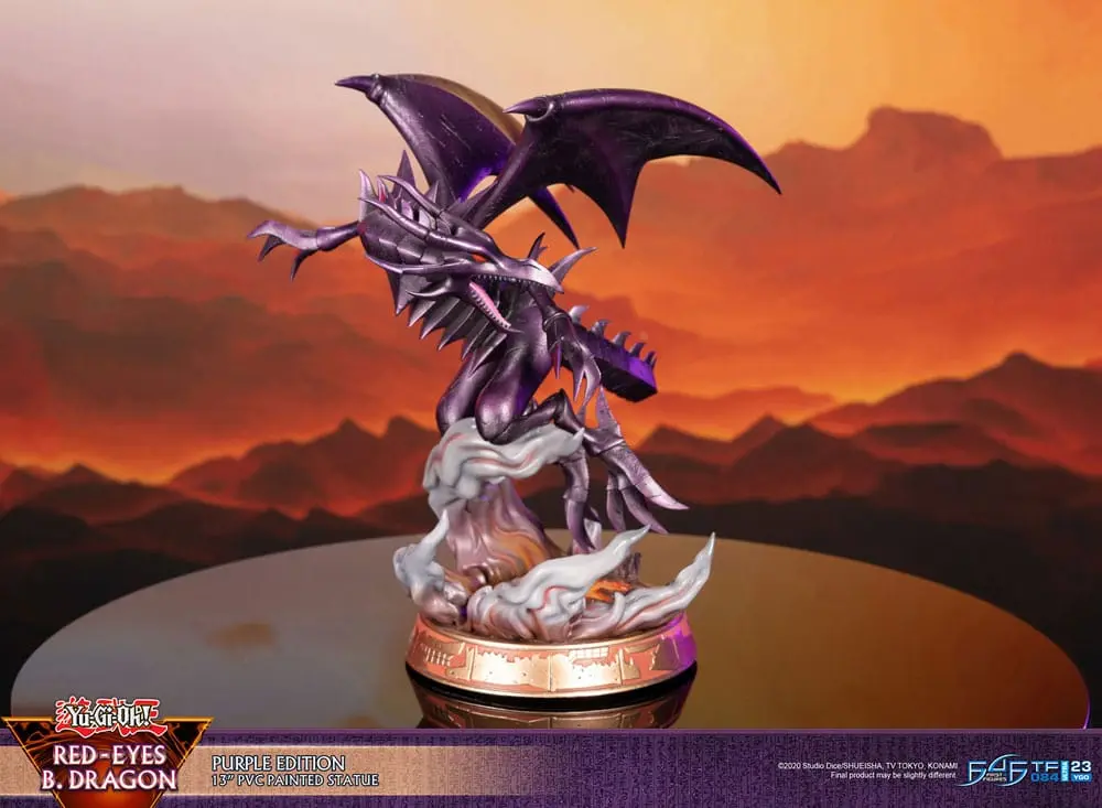 Yu-Gi-Oh! PVC socha Red-Eyes B. Dragon fialová barva 33 cm fotografii produktu