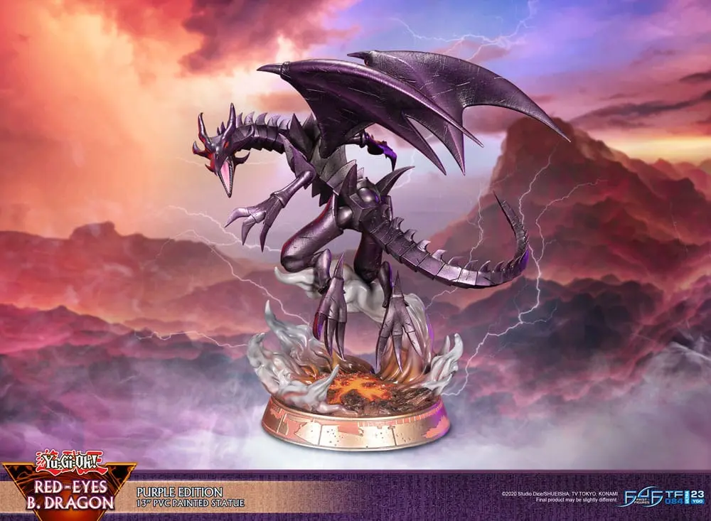 Yu-Gi-Oh! PVC socha Red-Eyes B. Dragon fialová barva 33 cm fotografii produktu