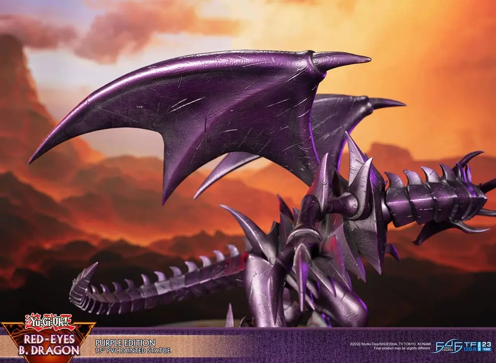 Yu-Gi-Oh! PVC socha Red-Eyes B. Dragon fialová barva 33 cm fotografii produktu