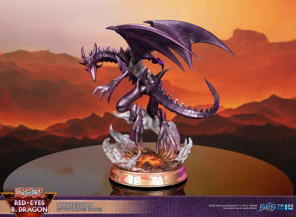 Yu-Gi-Oh! PVC socha Red-Eyes B. Dragon fialová barva 33 cm fotografii produktu