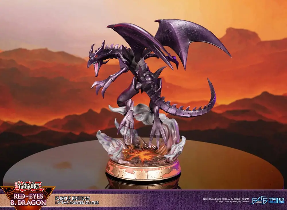 Yu-Gi-Oh! PVC socha Red-Eyes B. Dragon fialová barva 33 cm fotografii produktu