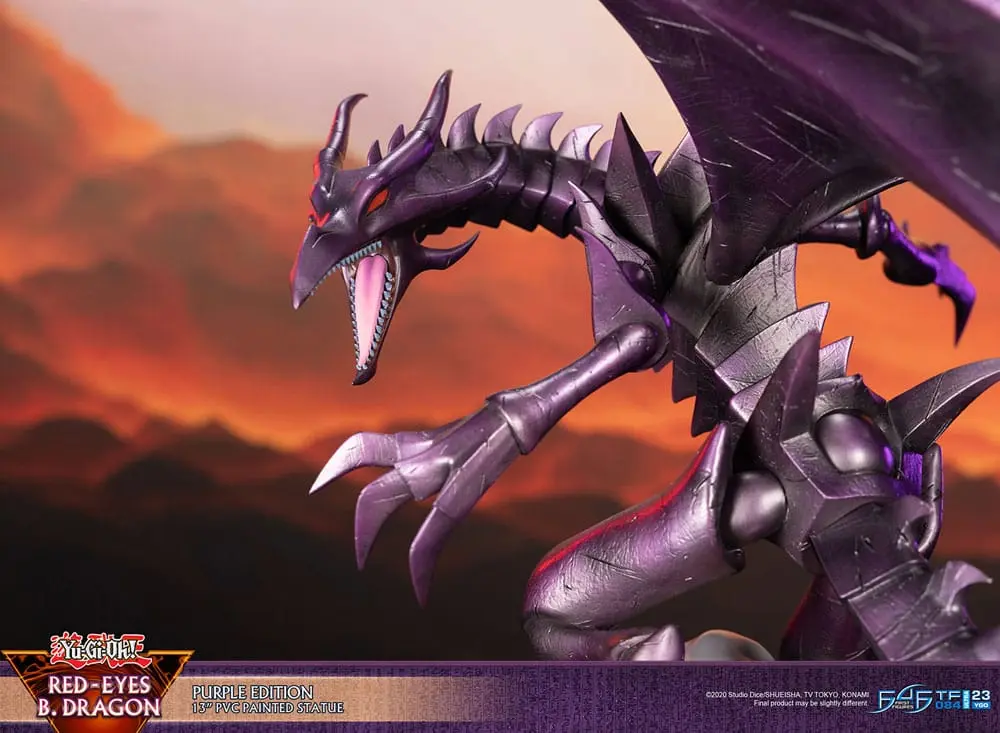 Yu-Gi-Oh! PVC socha Red-Eyes B. Dragon fialová barva 33 cm fotografii produktu