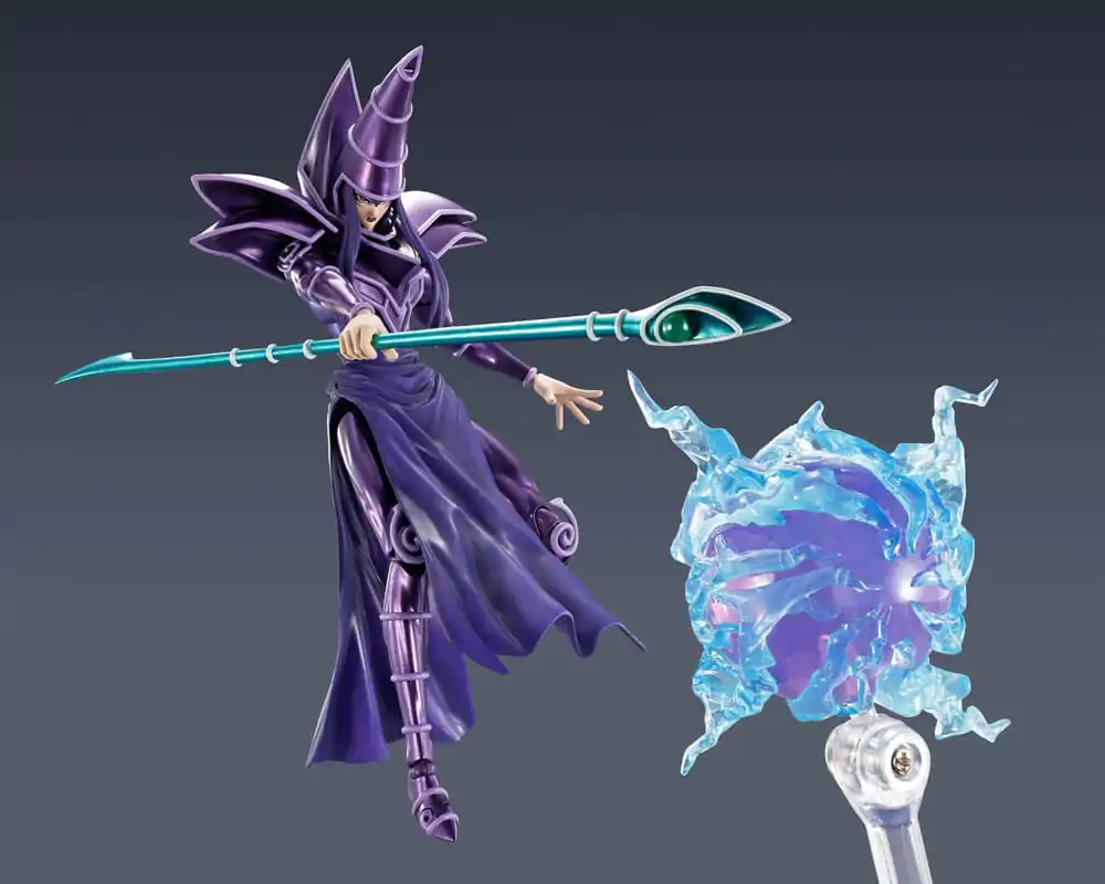 Yu-Gi-Oh! S.H. MonsterArts akční figurka Dark Magician 19 cm fotografii produktu