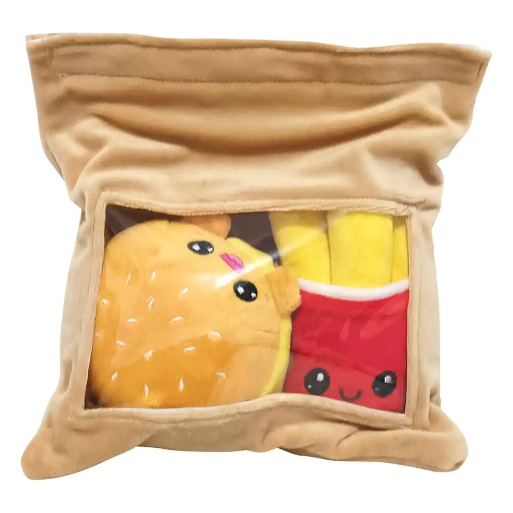Yummis Together Plyšové figurky 2 balení Burger & hranolky v tašce na jídlo s sebou 21 cm fotografii produktu