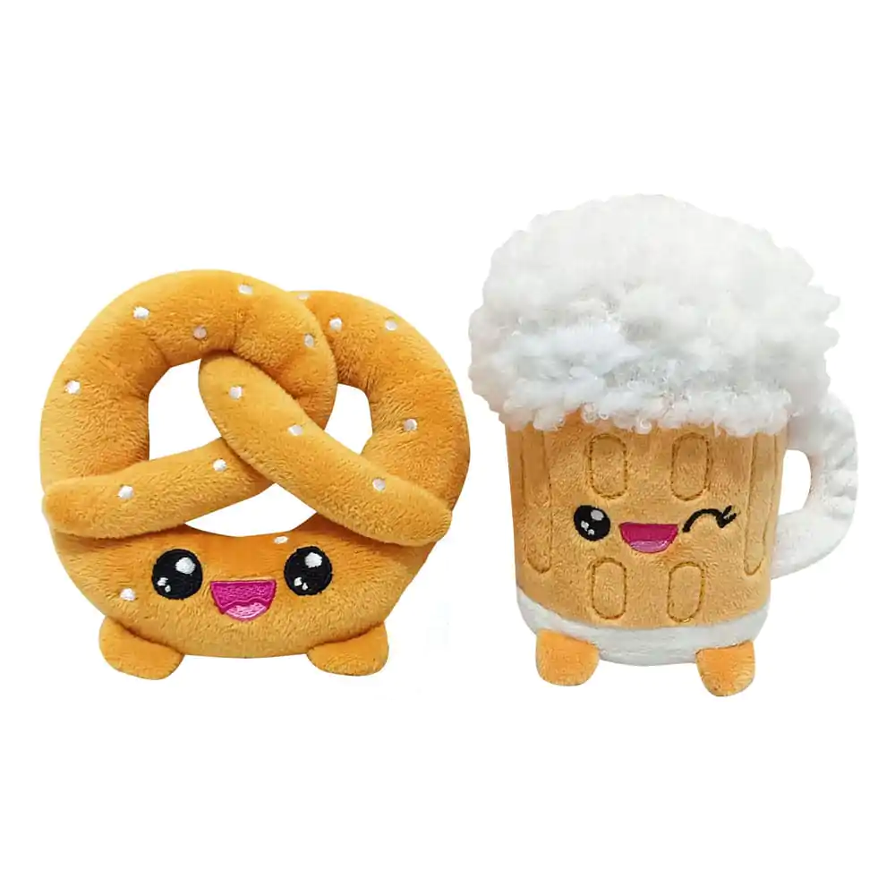 Yummis Together Plyšové figurky 2 balení Preclík a Pivo v tašce na jídlo s sebou 21 cm fotografii produktu