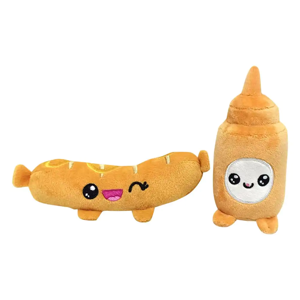 Yummis Together plyšové figurky 2 balení Klobása & Hořčice v tašce na jídlo s sebou 21 cm fotografii produktu
