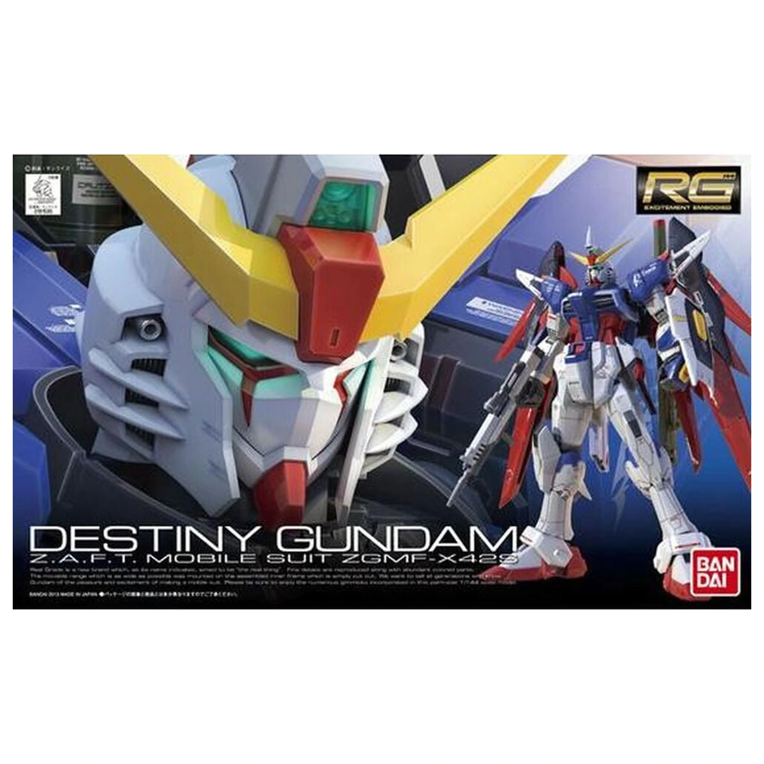 ZGMF-X42S Destiny Gundam Model kit RG 1/144 fotografii produktu