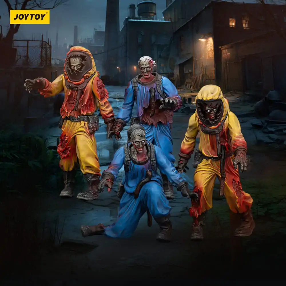 Zombie Dark Source Akční figurky 4-Pack Biochemical Lab Team 8 cm fotografii produktu