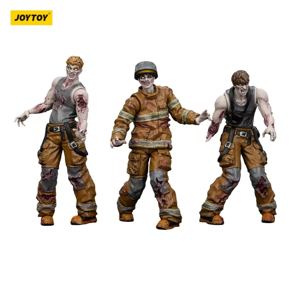 Zombie Dark Source Akční figurky 3-Pack Hasiči 8 cm fotografii produktu
