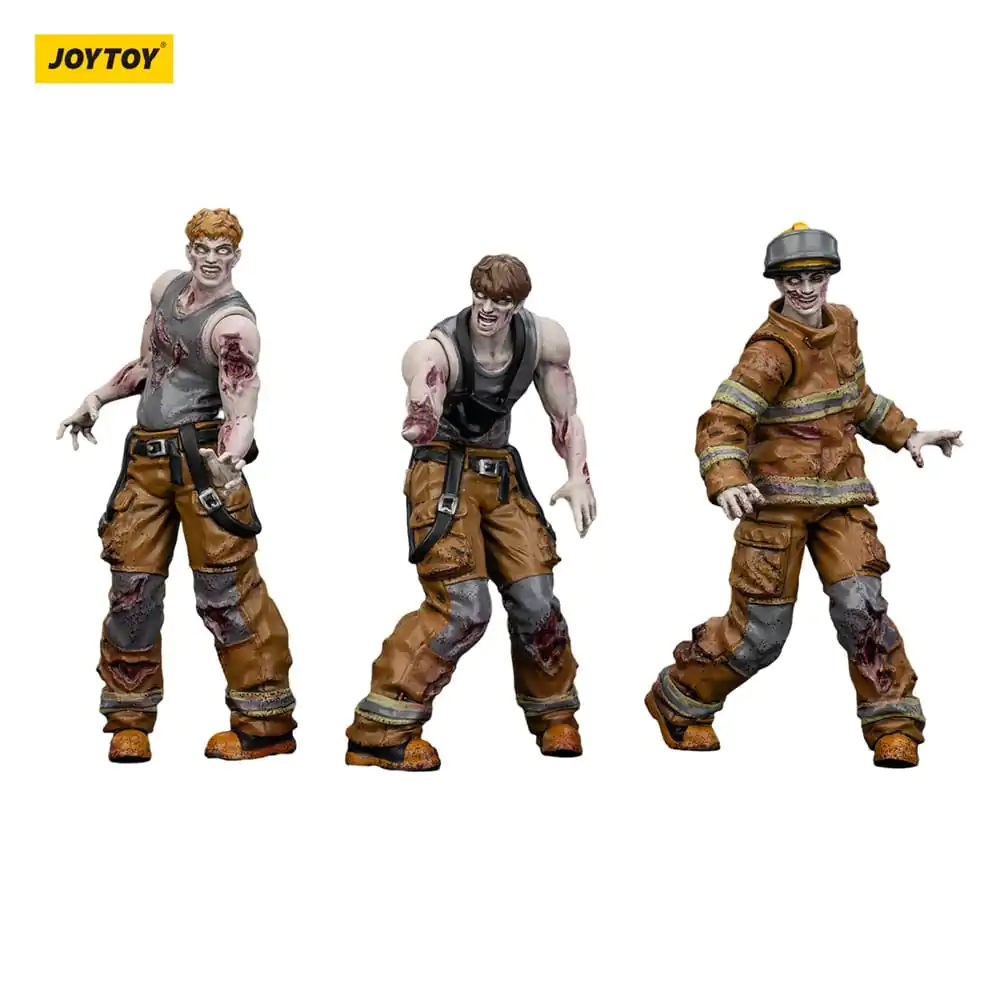 Zombie Dark Source Akční figurky 3-Pack Hasiči 8 cm fotografii produktu