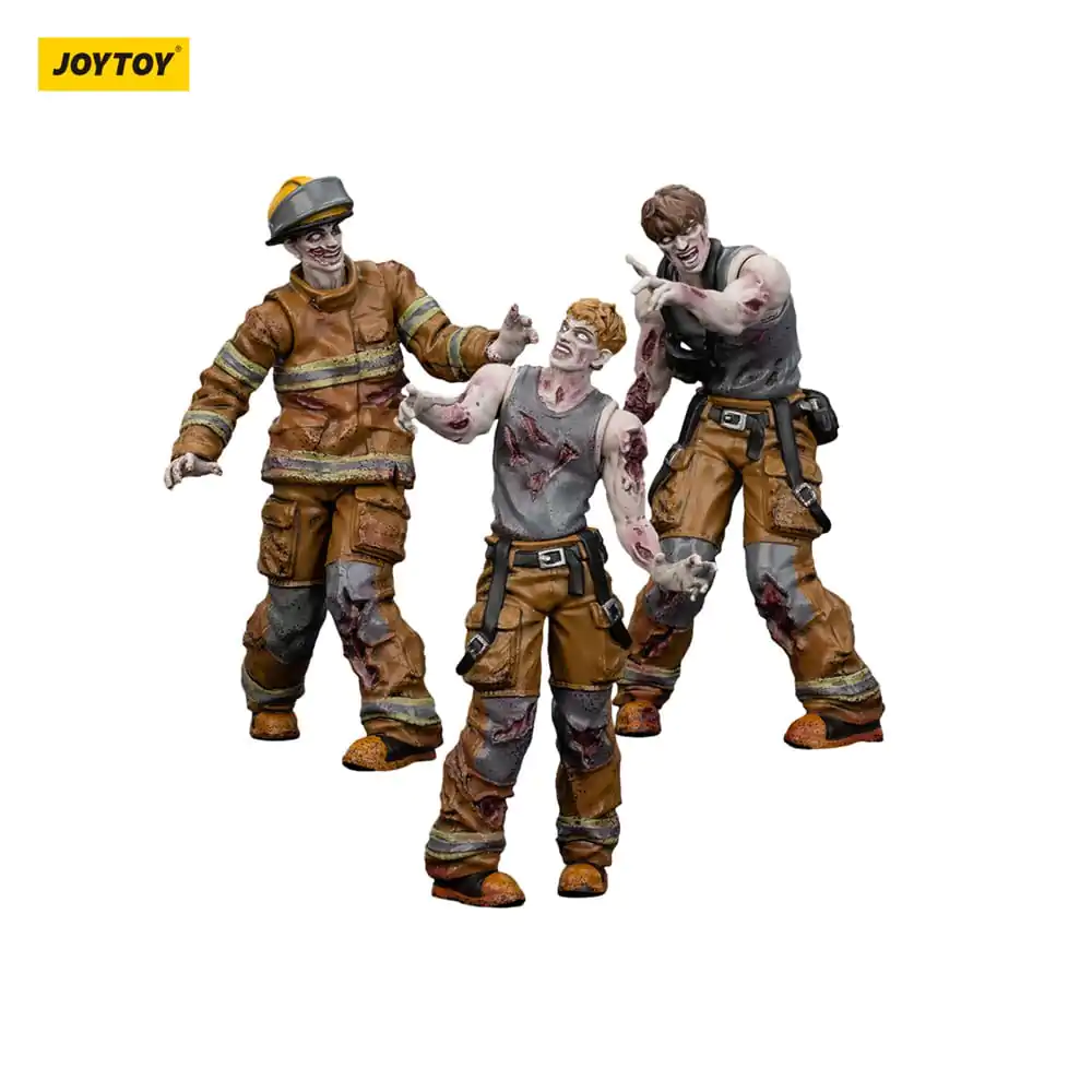 Zombie Dark Source Akční figurky 3-Pack Hasiči 8 cm fotografii produktu