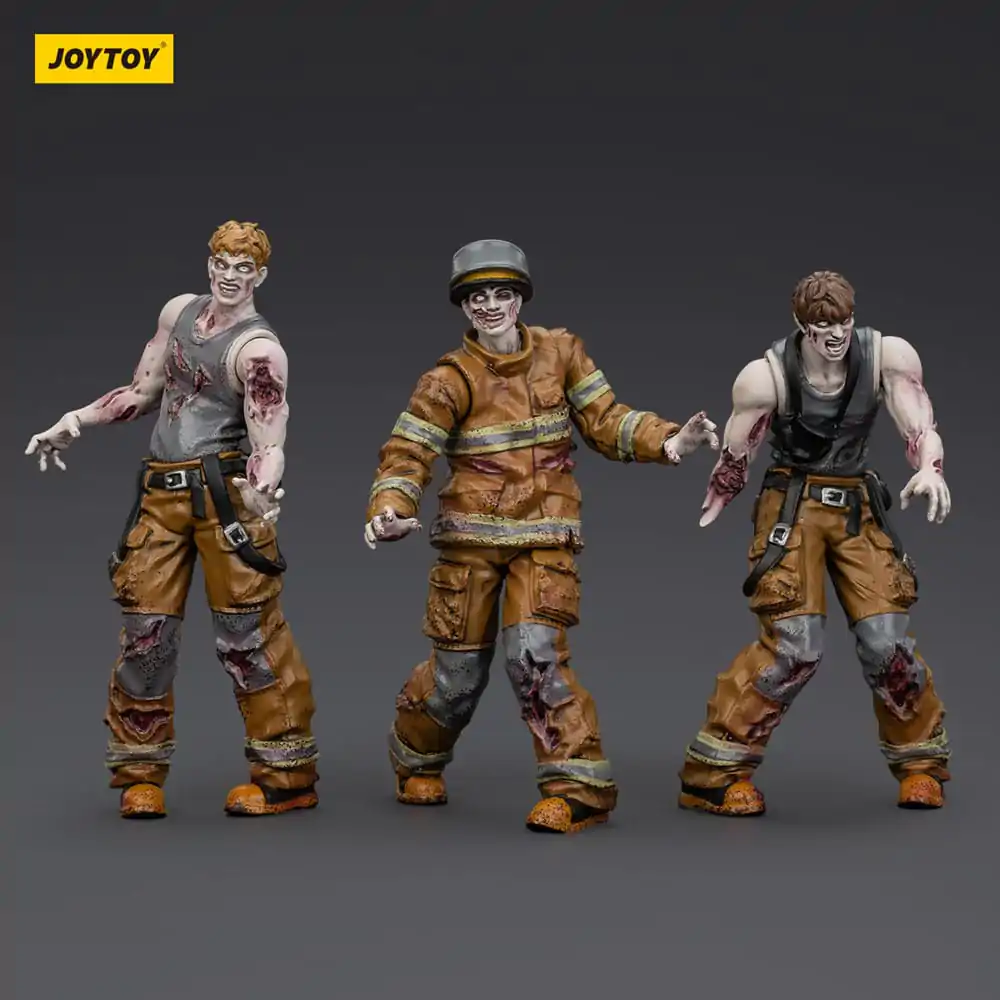 Zombie Dark Source Akční figurky 3-Pack Hasiči 8 cm fotografii produktu