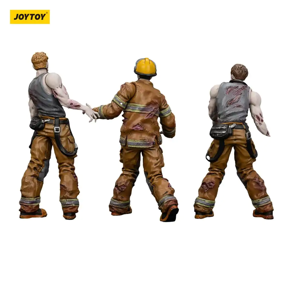 Zombie Dark Source Akční figurky 3-Pack Hasiči 8 cm fotografii produktu