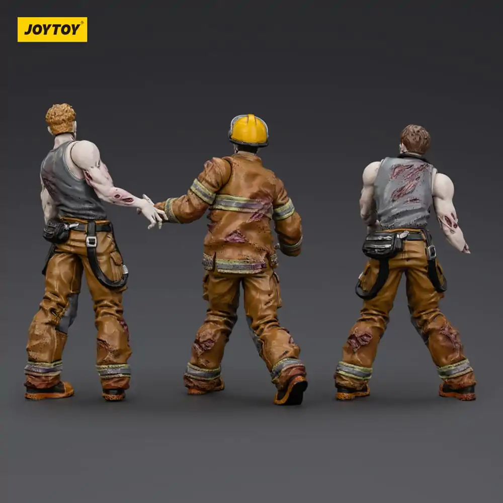 Zombie Dark Source Akční figurky 3-Pack Hasiči 8 cm fotografii produktu