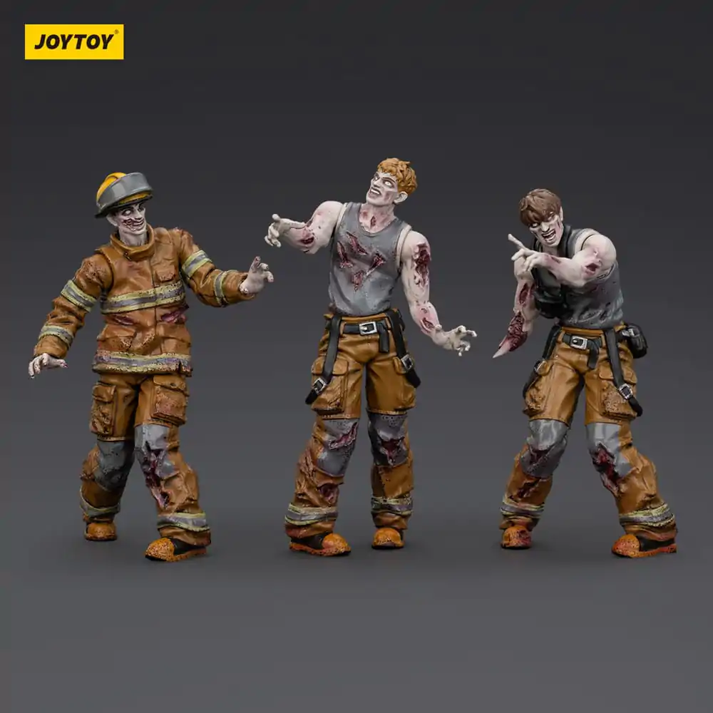 Zombie Dark Source Akční figurky 3-Pack Hasiči 8 cm fotografii produktu