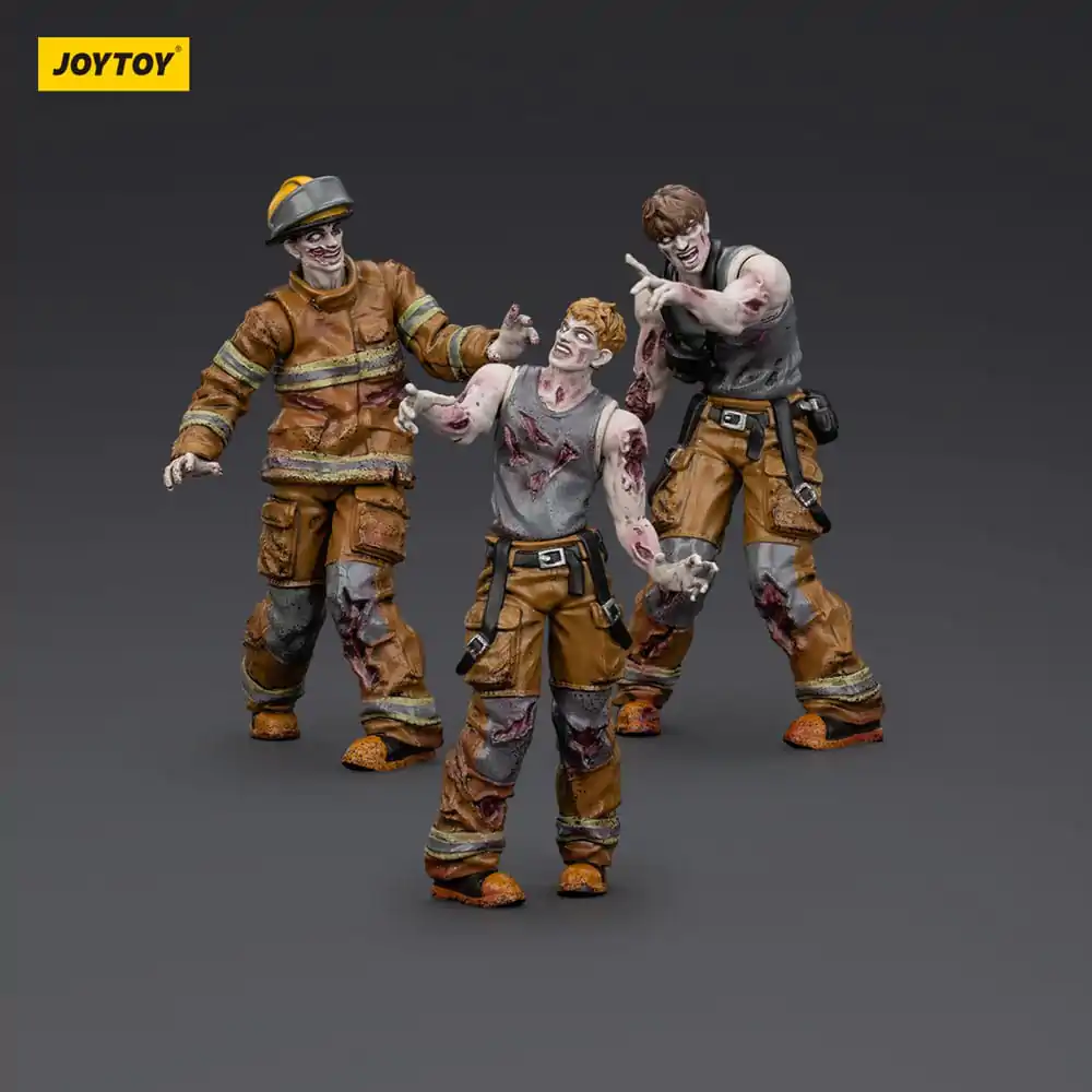 Zombie Dark Source Akční figurky 3-Pack Hasiči 8 cm fotografii produktu